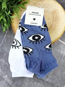 Носки iLikeGift For beautiful eyes женские цвет синий размер 35-40