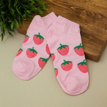 Носки iLikeGift Strawberry женские цвет розовый размер 35-40