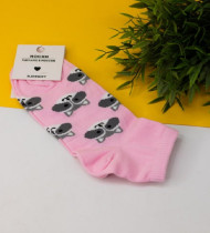 Носки iLikeGift Raccoon женские цвет розовый размер 35-40