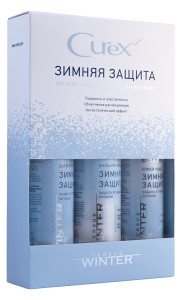 Подарочный набор Estel Curex Versus Winter Защита и питание Шампунь-защита 300 мл Бальзам-защита 250 мл и Спрей-антистатик 200 мл
