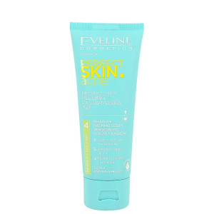 Пилинг для лица Eveline Skin Acne Микроотшелушивающая паста-пилинг 75 мл