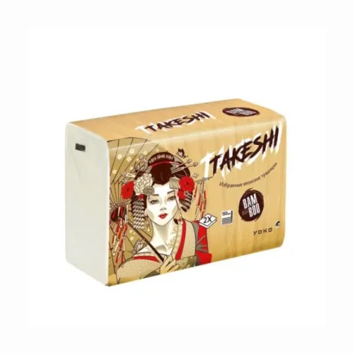 Салфетки бумажные YOKO Takeshi 2-х слойные 150 шт – 1