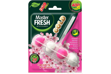 Туалетный блок Master Fresh Duo effect эффект 5в1 Сакура 1 шт