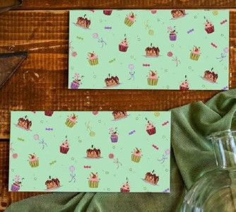 Конверт для денег Сладости 8x16.3 см