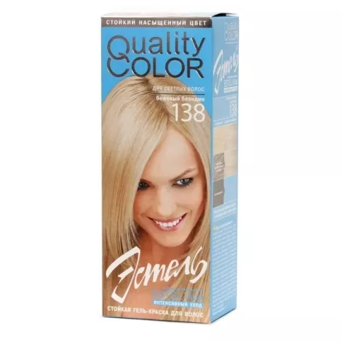 Краска для волос Estel Quality Color тон 138 Бежевый блондин 150 мл – 1