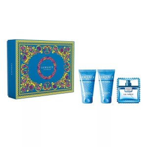Подарочный набор Versace Eau Fraiche Man туалетная вода 50 мл, гель для душа 50 мл и бальзам после бритья 50 мл