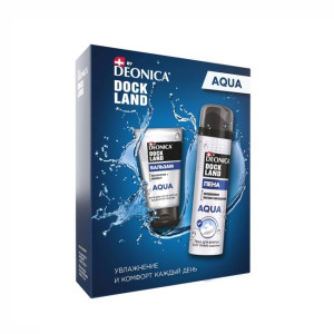 Подарочный набор DOCLAND Aqua  (пена для бритья,бальзам после бритья)