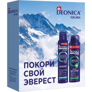 Подарочный набор Deonica For Men пена для бритья 240 мл антиперспирант спрей 200 мл