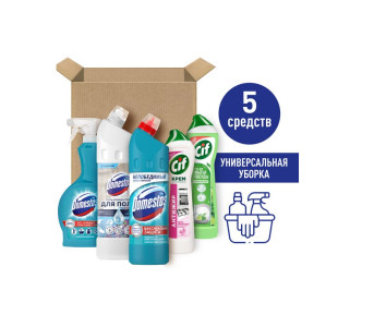 Моющее средство Domestos 5 предметов Domestos и Cif - 1