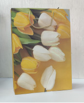 Пакет подарочный Тюльпаны 31х40х12 см