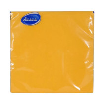 Салфетки бумажные Лилия цвет Желтый 2-х слойные 33х33 см 20 шт 