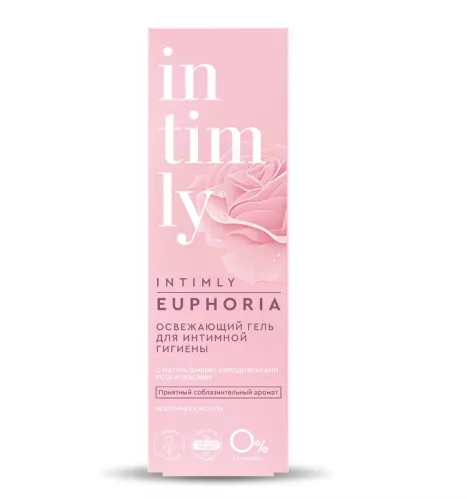 Гель для интимной гигиены Intimly Euphoria Освежающий Натуральный афродизиак Роза и жасмин 220 мл – 2