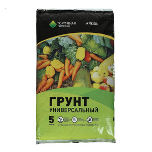 Грунт для растений Торфяная поляна Универсальный 5 л