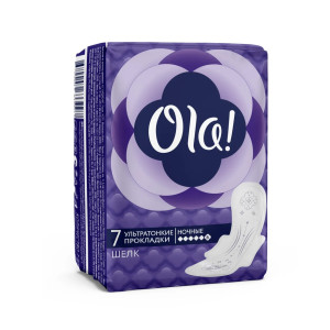 Прокладки гигиенические Ola! ионы серебра ночные 7 шт 