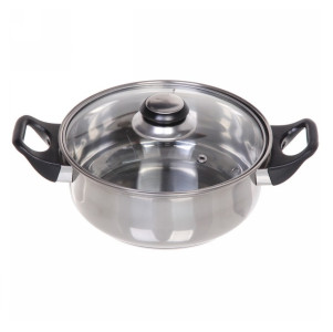 Кастрюля Cook со стеклянной крышкой 20х8 см 1.8 л