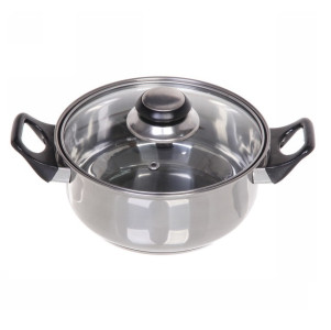Кастрюля Cook со стеклянной крышкой 18х8 см 1.3 л