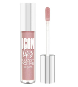 Блеск для губ Lux Visage Icon lips glossy volume с эффектом объема тон 504 Dusty Rose 3.4 мл - 1