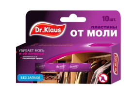 Пластины от моли Dr. Klaus без запаха 10 шт