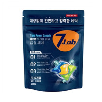 Капсулы для стирки Lion Korea 7 Lab Triple Power автомат 3 в 1 42 шт 