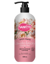 Крем-мыло жидкое Sanfito Sensitive Камелия и пион 500 мл