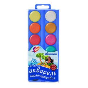 Краски акварельные Луч Фантазия 12 цветов