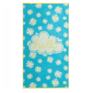 Полотенце махровое Cleanelly Basic Hello 70*130 см