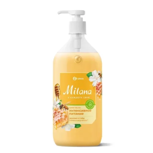 Мыло жидкое Grass Milana молоко и мед 1 л – 1