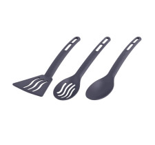 Набор кухонных принадлежностей Полимербыт Simple 3 предмета серый
