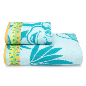 Полотенце махровое Cleanelly Fun jungle цвет Бирюзовый 50*90 см - 1