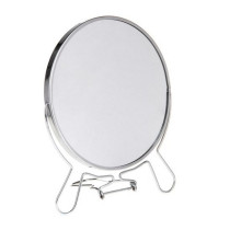 Зеркало ЮниLook настольное двустороннее с увеличением сталь, стекло диаметр 14.5 см