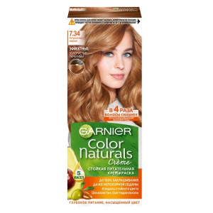 Крем-краска для волос Garnier Color Naturals оттенок 7.34 Натуральный медный