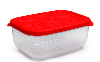 Контейнер для хранения продуктов Полимербыт Flexo прямоугольный красный 1.9 л