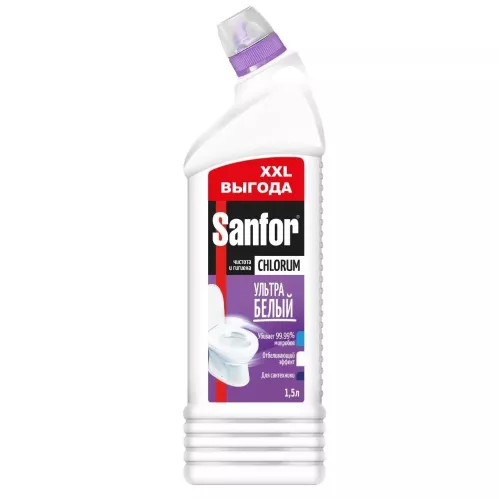 Чистящее средство Sanfor Chlorum гель для сантехники 1.5 л – 1