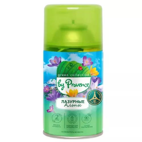 Сменный баллон для автоматического освежителя воздуха Provence Green Collection Лазурные Альпы 250 мл – 1