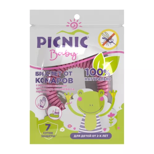 Браслет от комаров Picnic Baby репеллентный  – 1