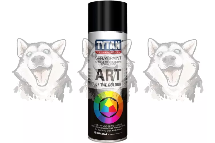 Краска аэрозоль TYTAN Professional Art of the colour термостойкая черная 400мл – 1