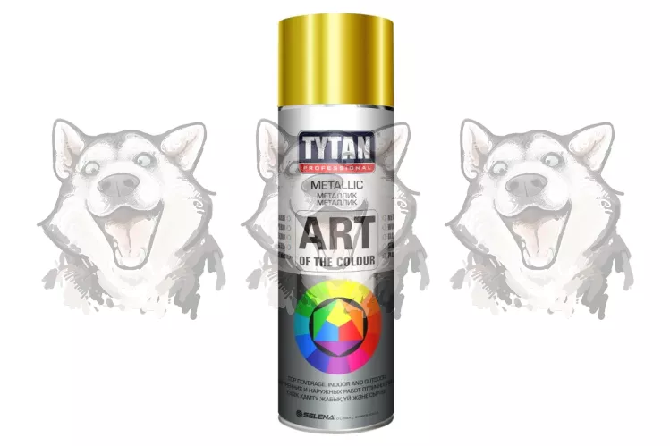 Краска аэрозоль TYTAN Professional Art of the colour  золотой металлик 270мл – 1