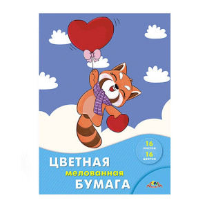 Бумага цветная Апплика Крутой полет 16 цветов 16 л