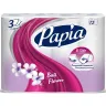 Туалетная бумага Papia 3-х слойная Балийский цветок 12 рулонов