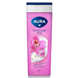 Гель для душа AURA 390мл Орхидея и Макадамия