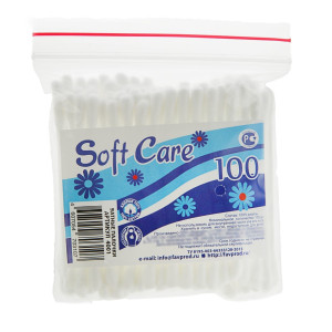 Ватные палочки Soft Care пакет 100 шт