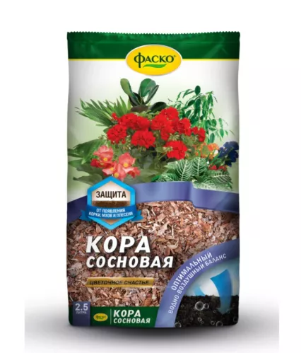 Кора сосновая Фаско Цветочное счастье 2.5 л – 1