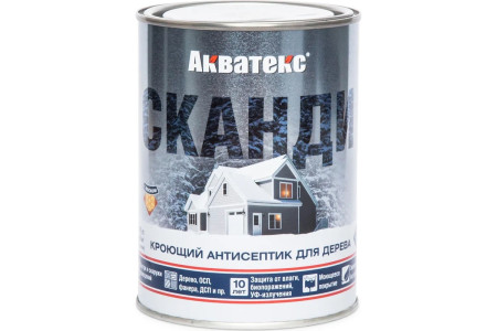 Антисептик для дерева Акватекс Сканди кроющий лакрица 0.75 л