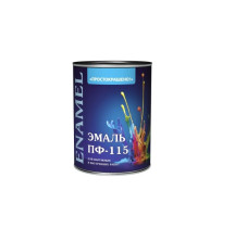 Эмаль ПФ-115 Простокрашено Для наружных и внутренних работ глянцевая коричневая 0.8 кг