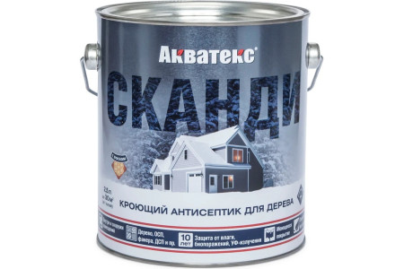 Антисептик для дерева Акватекс Сканди кроющий карамель 2.5 л - 1