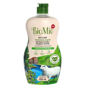 Средство для мытья посуды BioMio Bio-Care с маслом мяты и ионами серебра 450 мл 