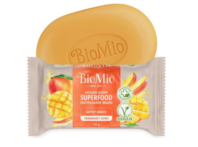 Мыло туалетное BioMio Superfood Манго натуральное 75 гр