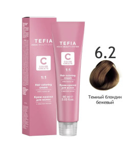 COLOR CREATS 6.2  темный блондин бежевый 60 мл.