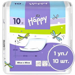 #Пеленки для детей  ХЭППИ по 10шт 60 х 60 см