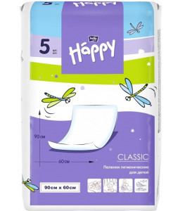 #Пеленки для детей ХЭППИ classic 60 х 90 см по 5 шт